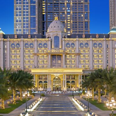 Habtoor Palace Dubai Hotel Exterior Dusk